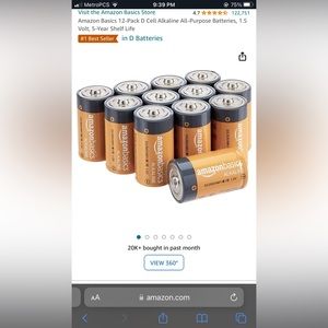 New Amazon Basics 12-Pack All-Purpose Batteries
